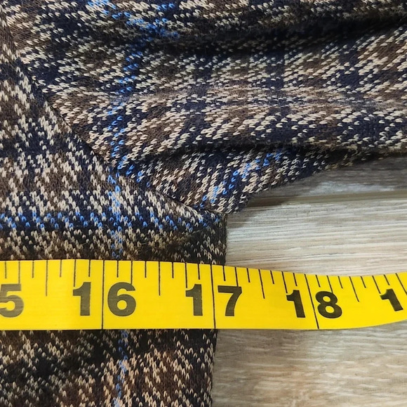 Scotch & Soda Camper Comic Camper grey brown plaid long sleeve zipup jacket - Picture 7 of 12